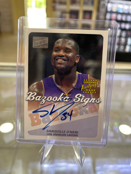 Shaquille O’Neal Bazooka Signs Certified Autograph Issue