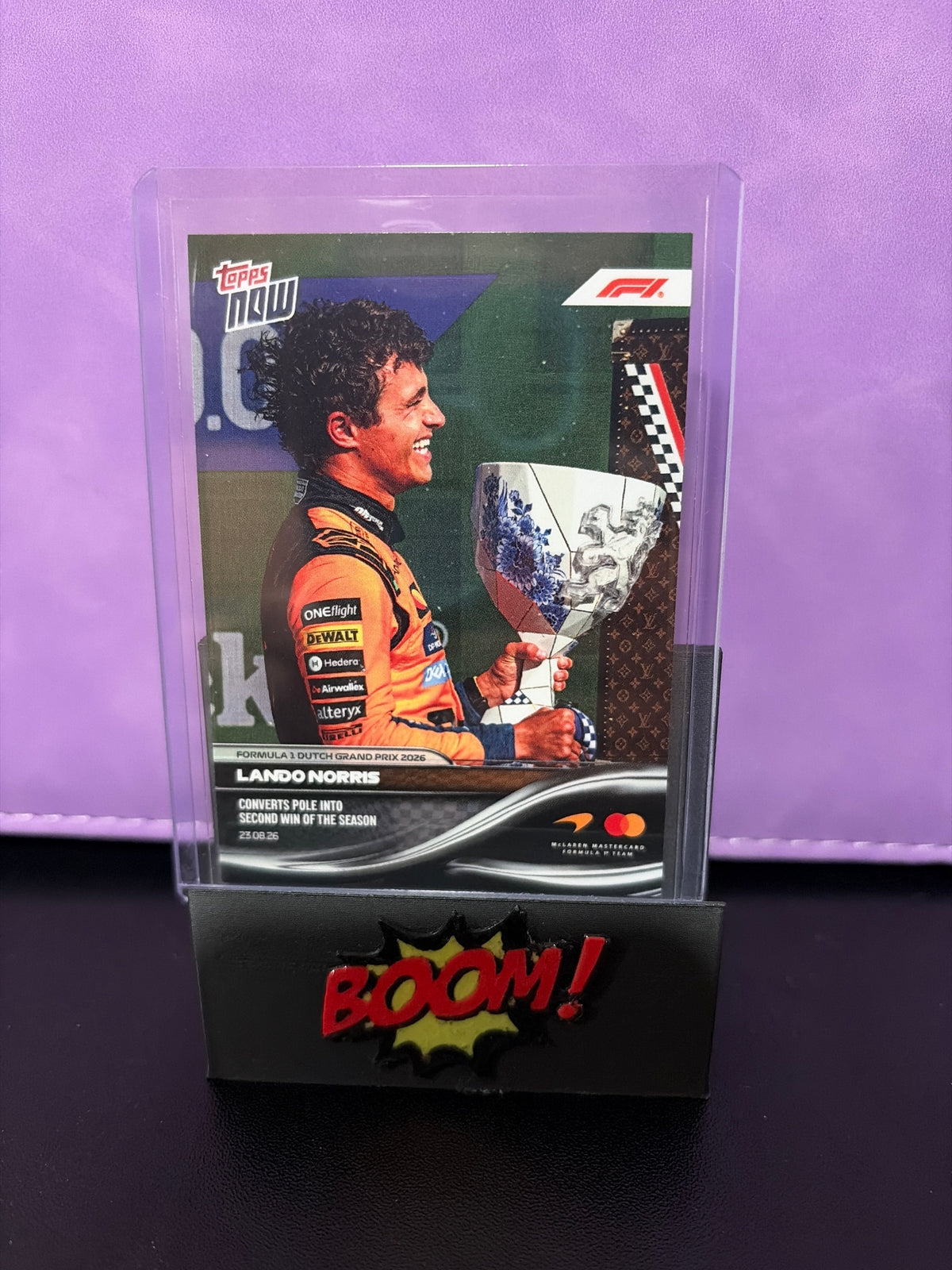Topps Now F1 Dutch Grand Prix 2026 Lando Norris Converts Pole Into Second Win of Season