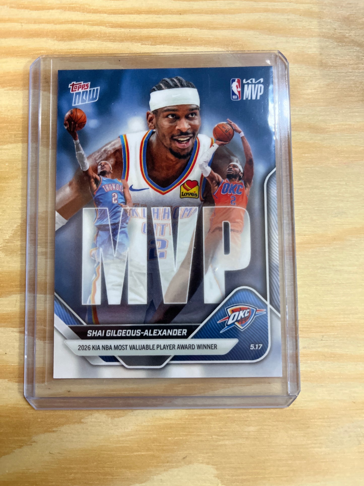 Topps Now  MVP Shai Gilgeous Alexander