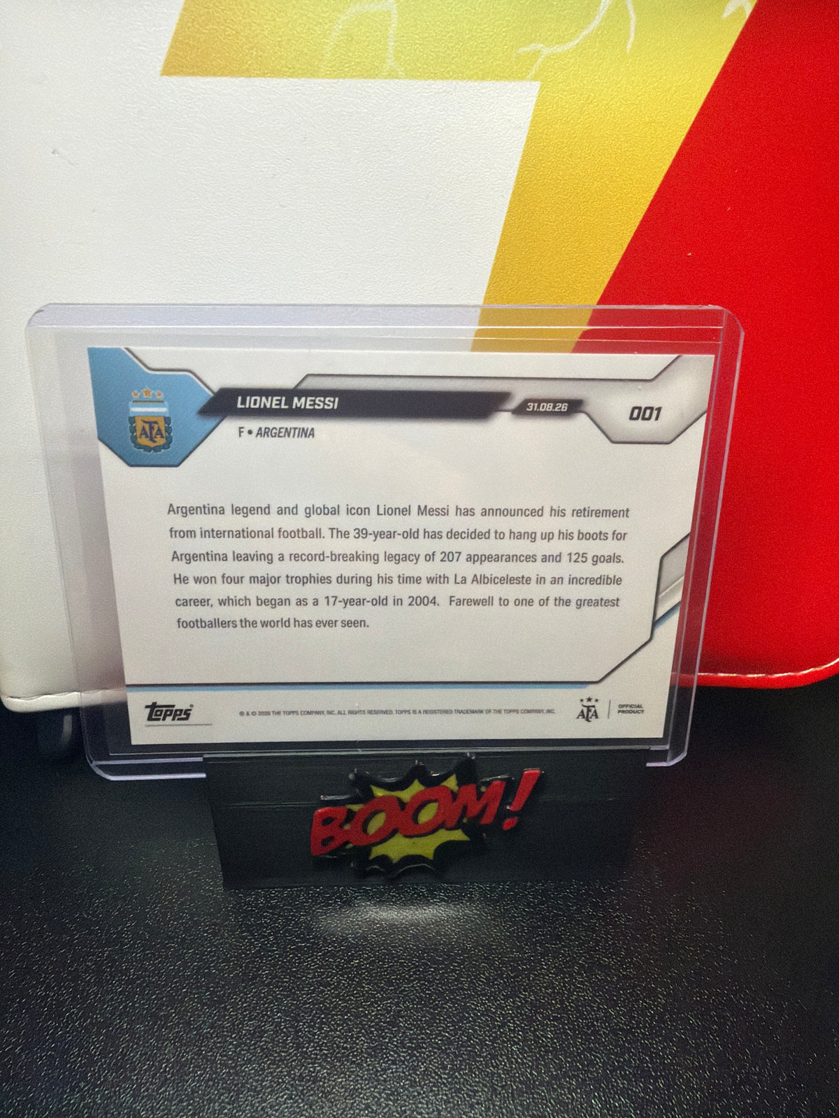 Topps Now Lionel Messi The End of an Era- Messi Retires From International Football/ Argentina