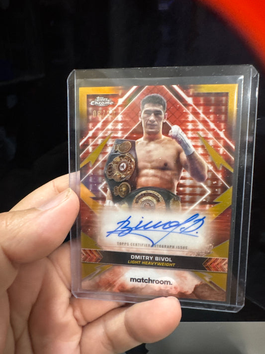 Dmitry Bivol Auto /50 topps boxing