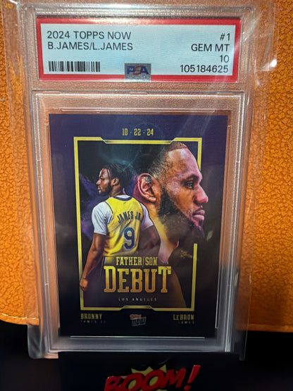 2024 Topps Now B. James/L. James PSA 10