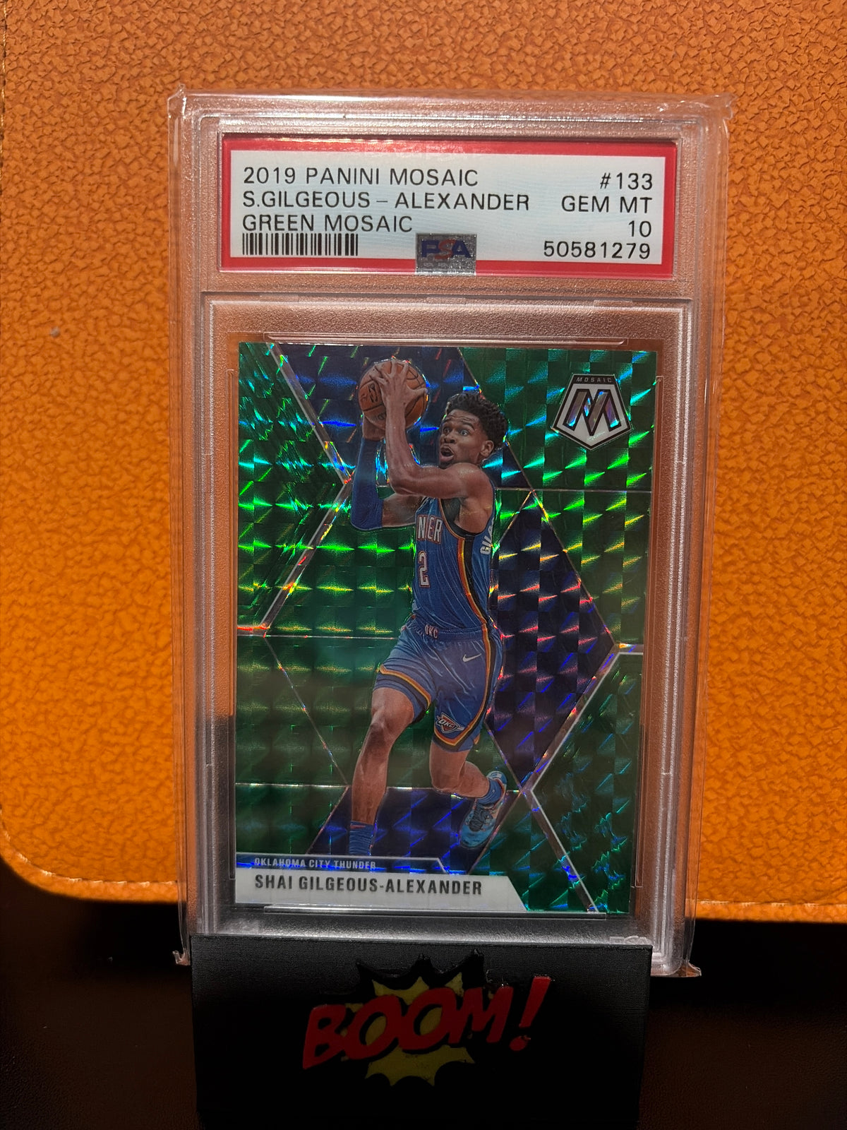 2019 Panini Mosaic S. Gilgeous Alexander Green Mosaic PSA 10