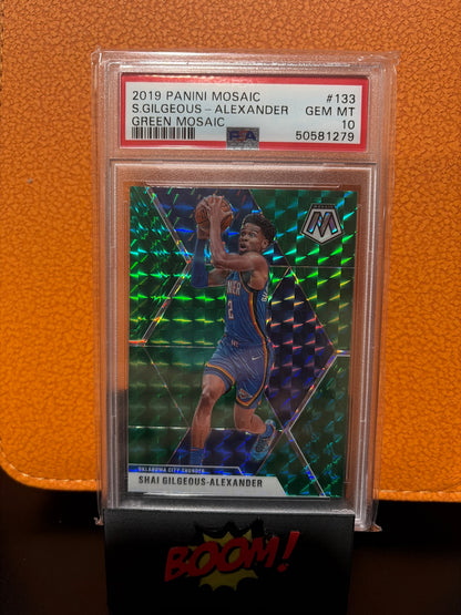 2019 Panini Mosaic S. Gilgeous Alexander Green Mosaic PSA 10