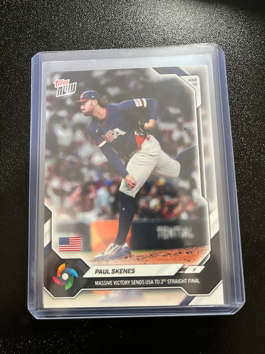 Topps Now Paul Skenes WBC2026