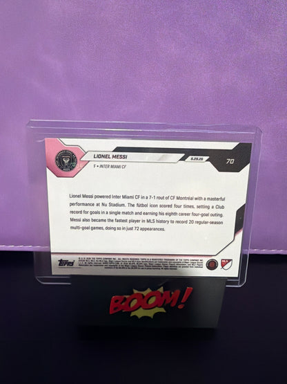 Topps Now Lionel Messi Four-Goal Haul Writes Inter Miami CF History