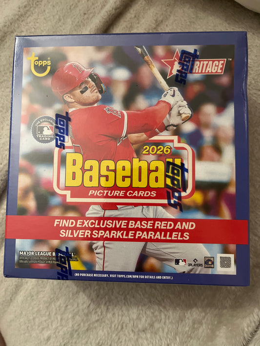 Topps Heritage Baseball 2026 Mega Box