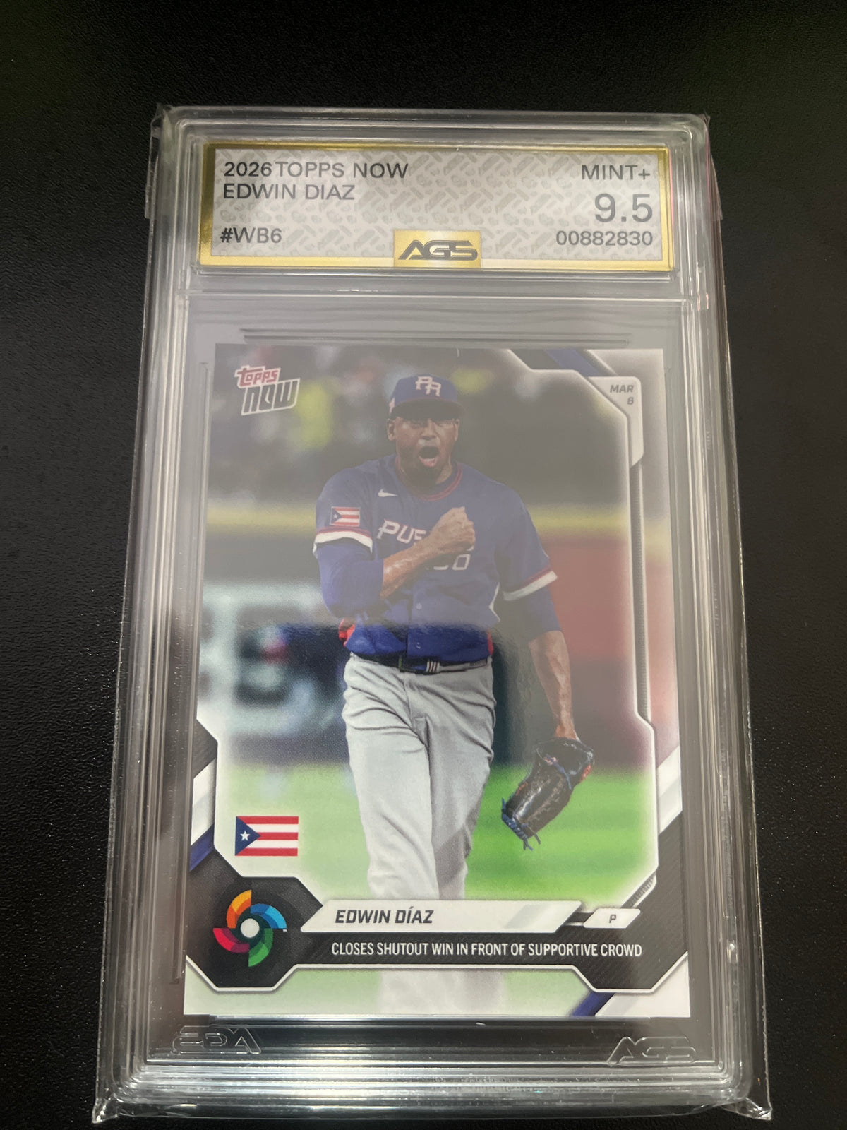 2026 Topps Now Edwin Díaz AGS 9.5