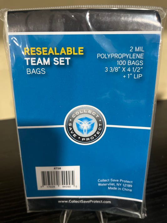 Collect Protect Team Bags Resealable