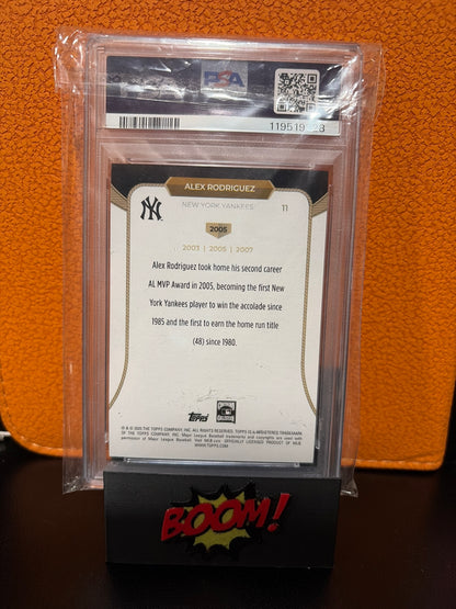2025 Welcome To The Club Alex Rodríguez Blue Foil 038/150 New York Yankees PSA 9