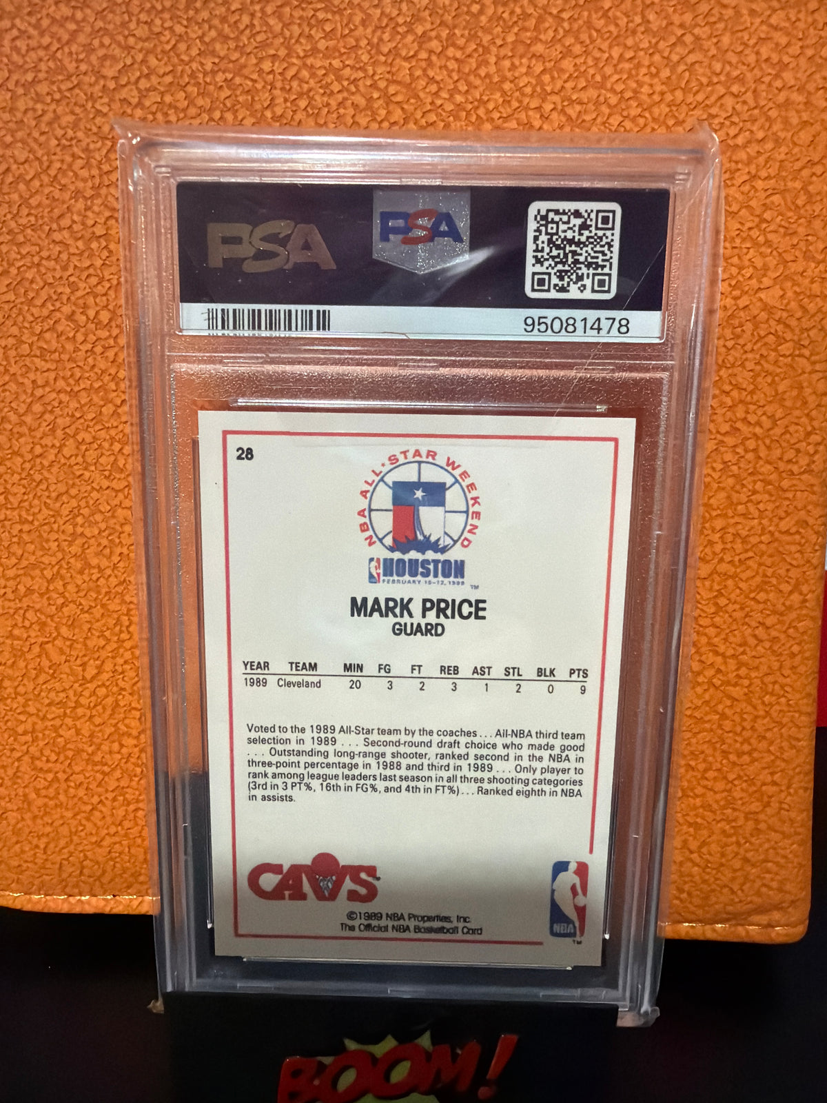 1989 Hoops Mark Price All Star PSA 9 Houston