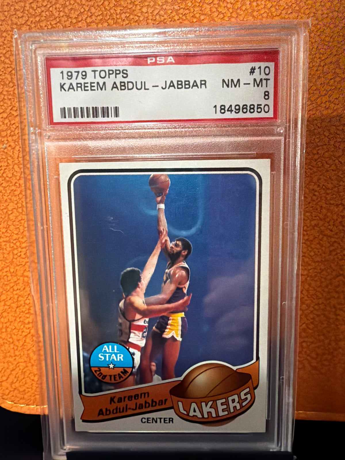 1979 Topps Kareem Abdul-Jabbar All Star Lakers PSA 8