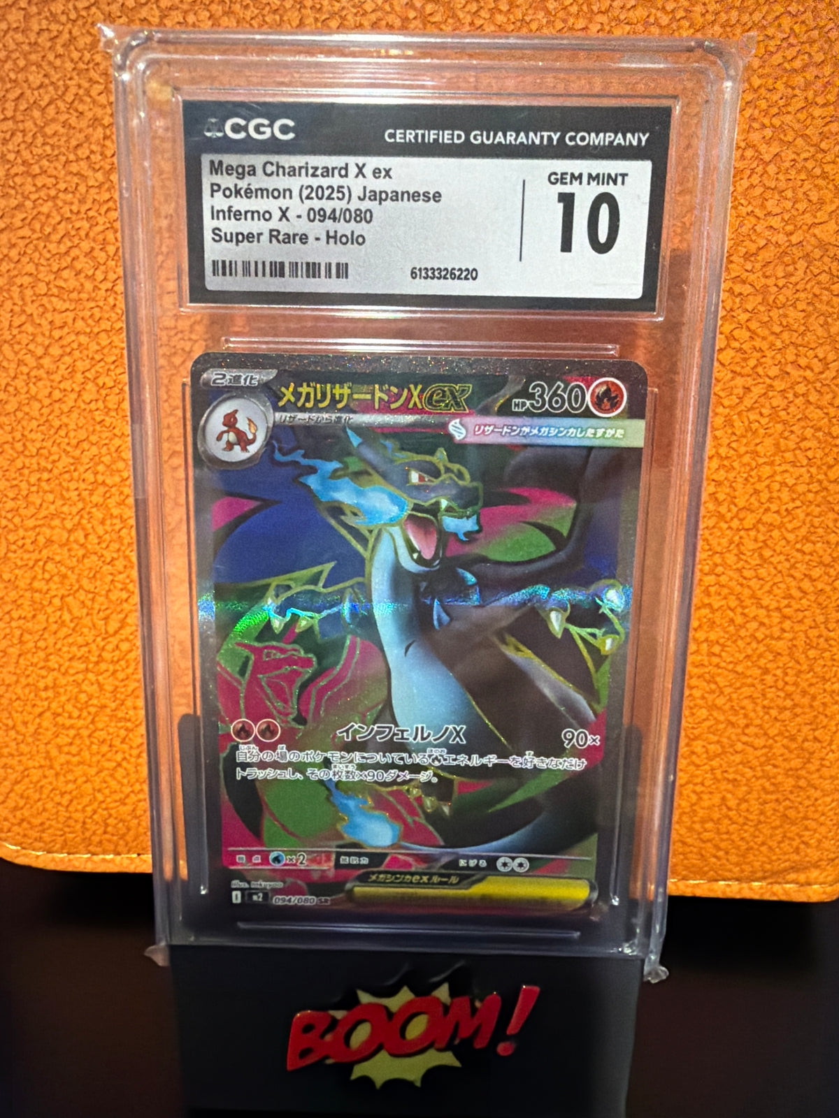 Mega Charizard X ex Pokemon 2025 Japanese Inferno X - 094/080 Super Rare Holo CGC 10