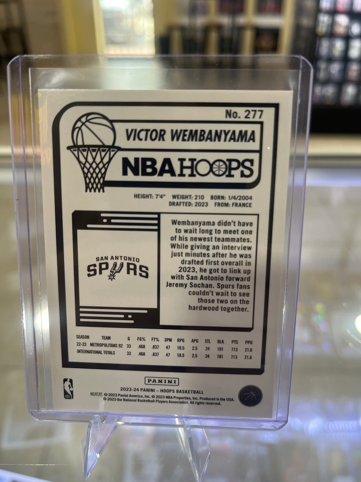 Víctor Wembanyama “RC” NBA Hoops
