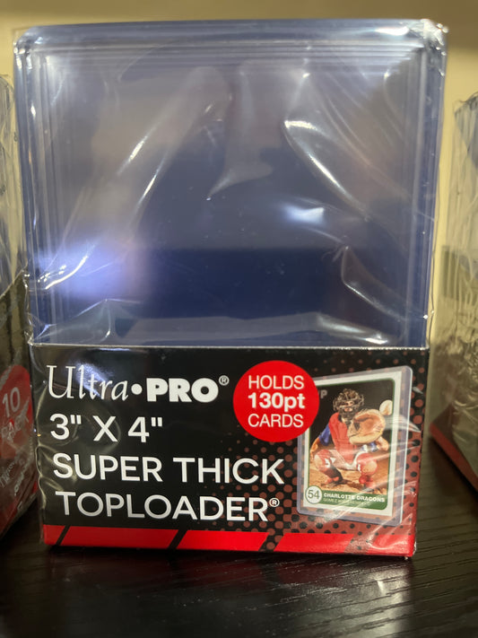 Ultra Pro 3”x4” Super Thick TopLoaders 130pt