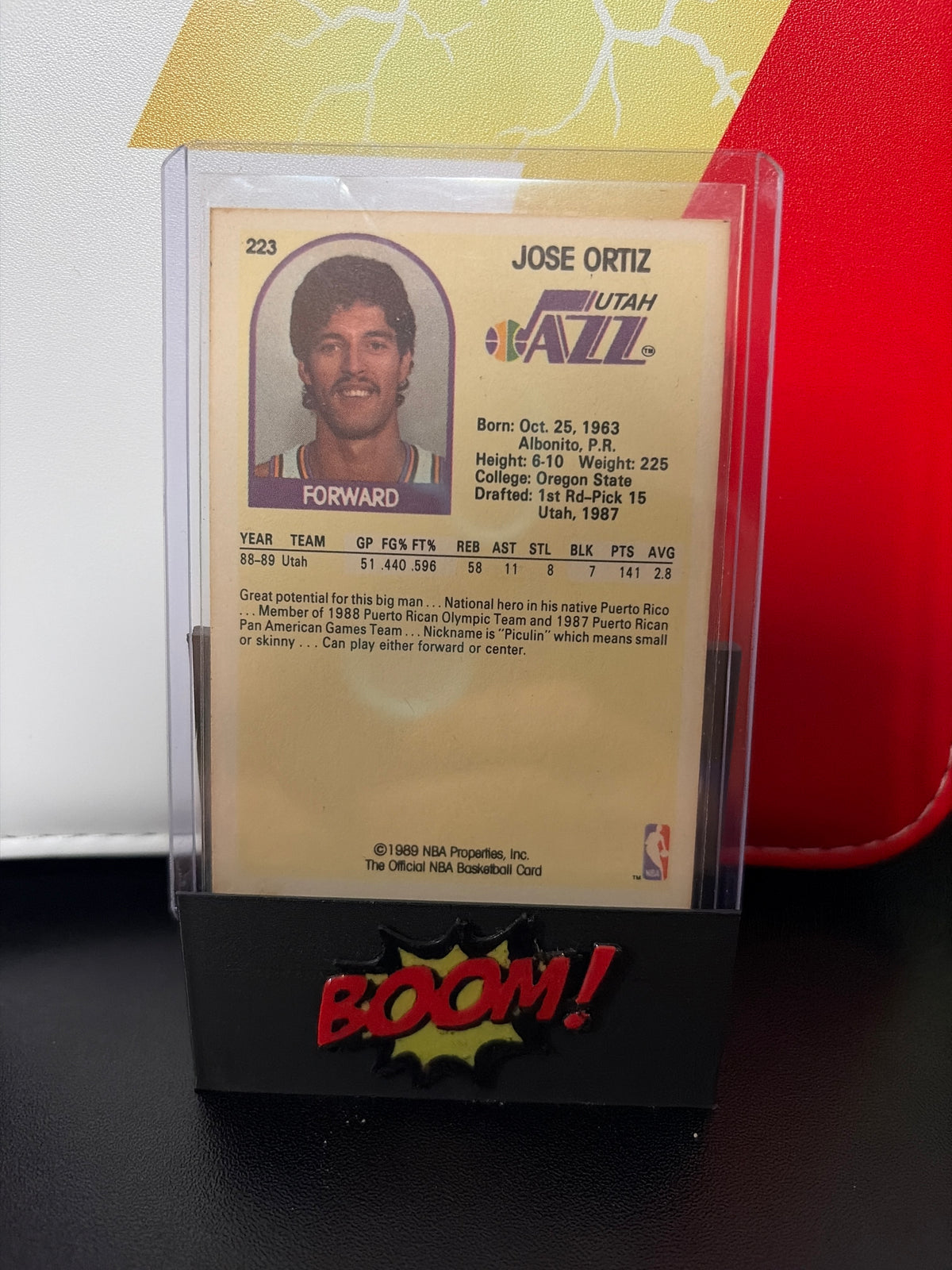 NBA Hoops Utah Jazz José ‘Piculín’ Ortiz