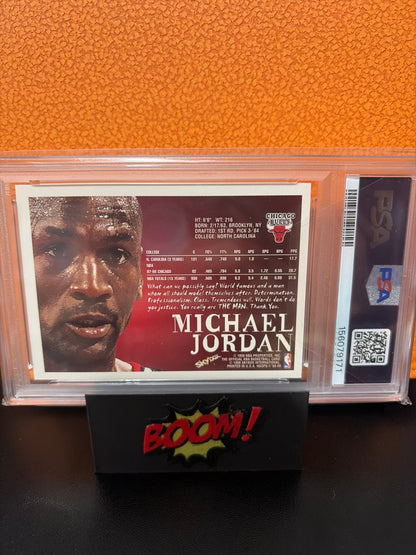 1998 Hoops Michael Jordan Chicago Bulls PSA 9