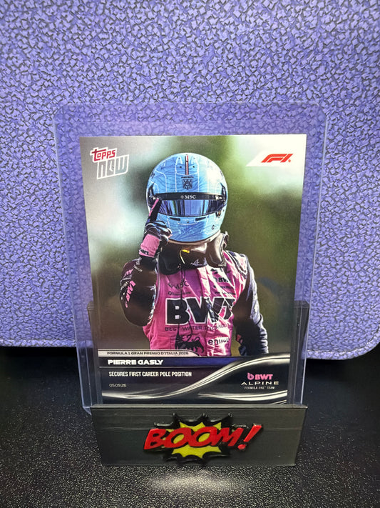 Topps Now Fórmula 1 Gran Premio D’Italia 2026 Pierre Gasly Secures First Career Pole Position