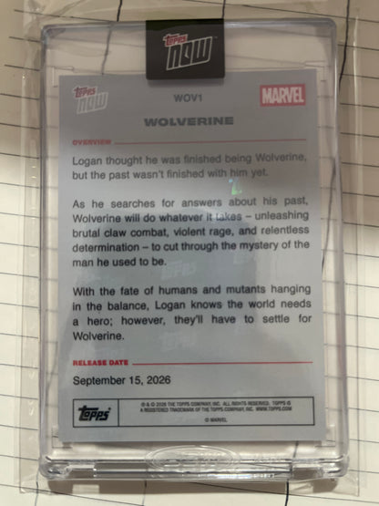 Topps Now Wolverine Marvel 9.15.26