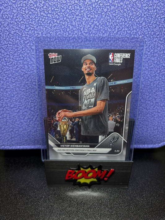Topps Now Conference Finals Victor Wembanyama 2026 NBA Western Conference Finals MVP San Antonio Spurs